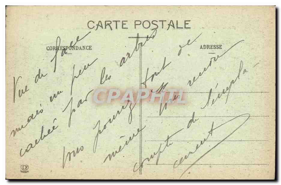 CPA Lourdes Prenides Enceihte Du Fort et Villas de la Rive droite du Gave — Rückseite