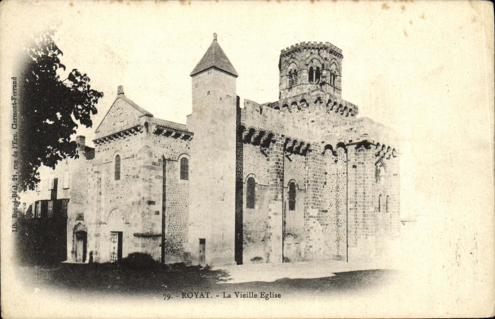 Royat - La Vieille Église — éditeur Lib. Bourge-Réal, 79