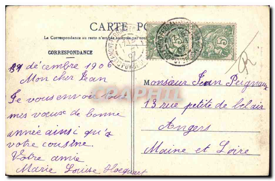 Royat - La Vieille Église — éditeur Lib. Bourge-Réal, 79 — Back