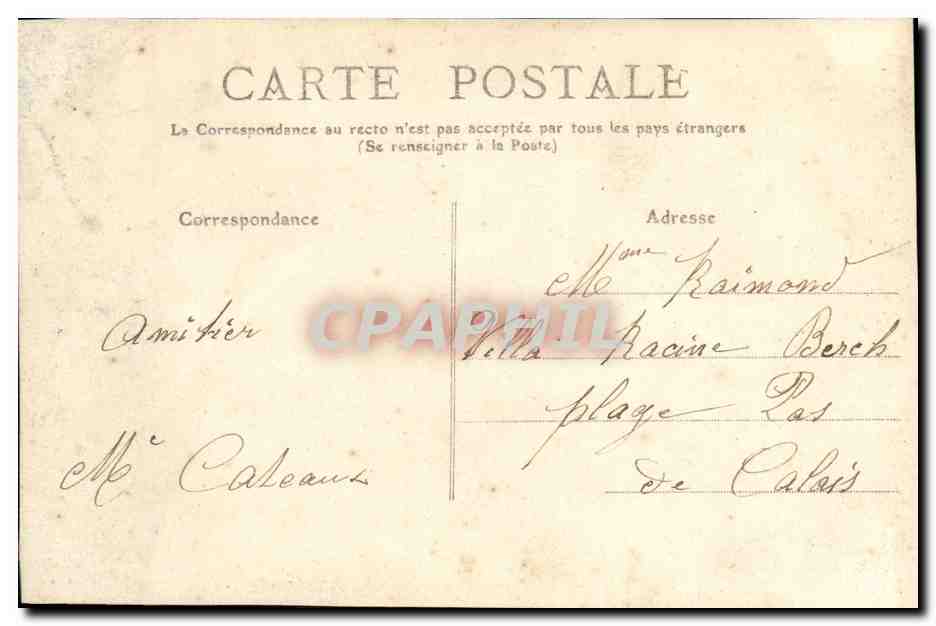 CPA Royat La Vieille Eglise — Rückseite