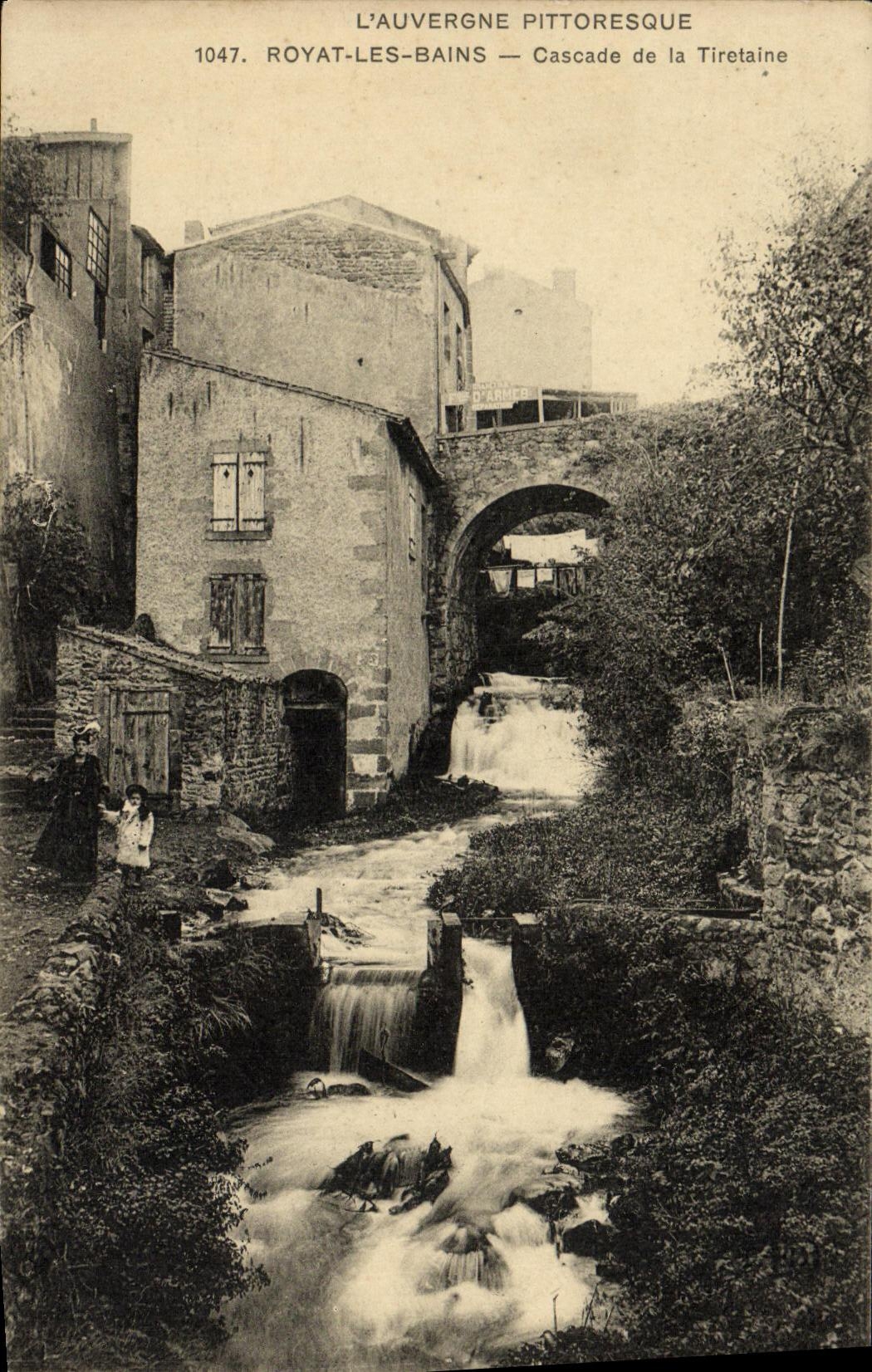 CPA Royat Les Bains Cascade de la Tiretaine