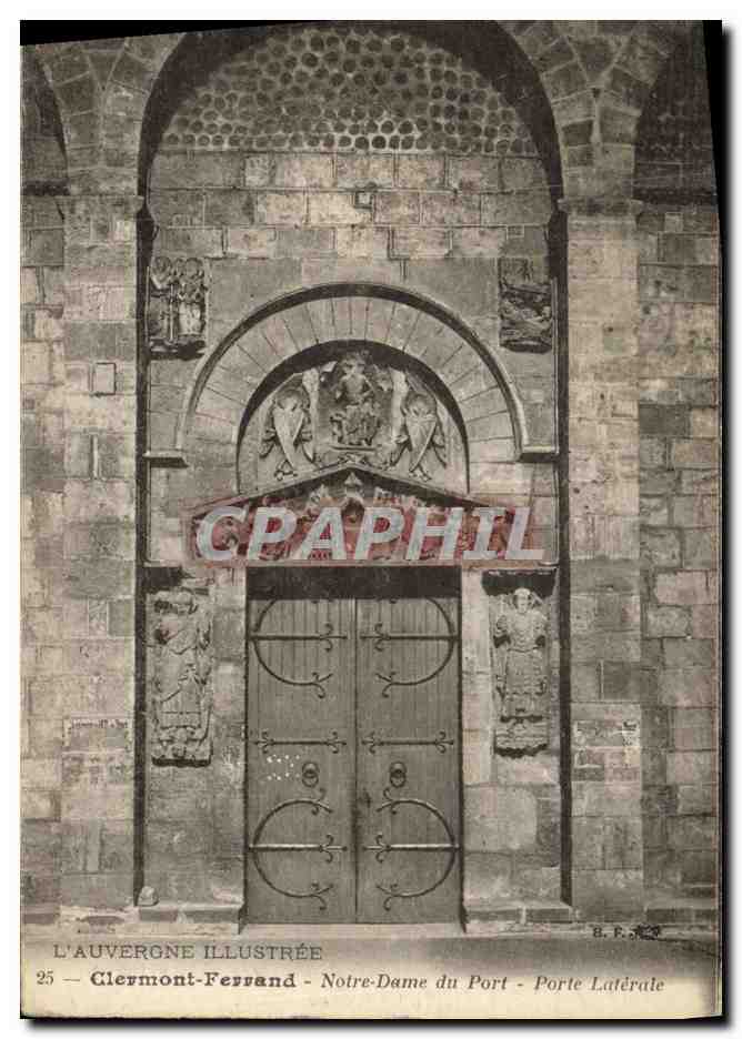 Clermont-Ferrand — Notre-Dame du Port — Porte Latérale — L'Auvergne Illustrée, n°25