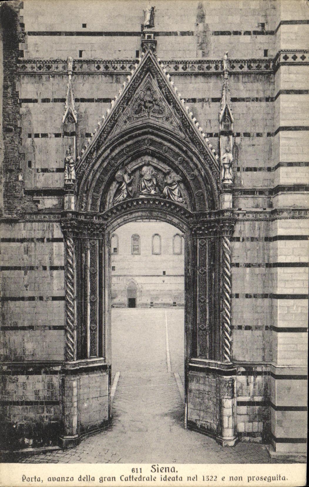 CPA Siena Porta Avanzo della Gran Cattedrale Ideata