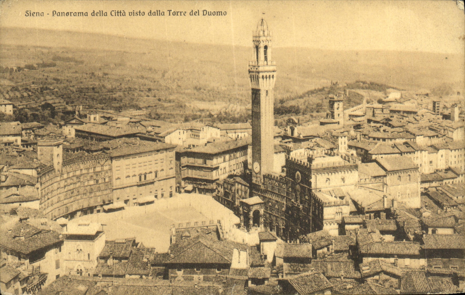 CPA Siena Panorama della Citta Visto Dalla Torre del Duomo