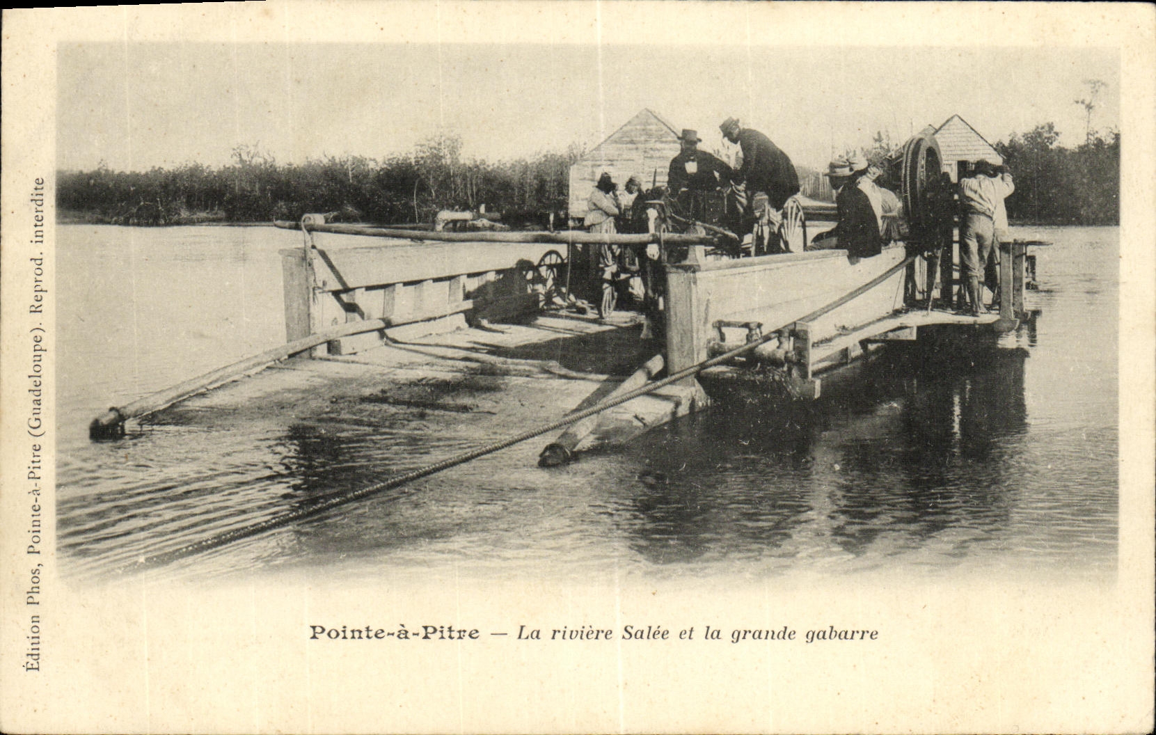 CPA Pointe A Pitre La riviere salee et la grande gabarre Guadeloupe