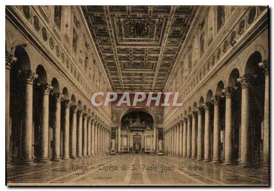 CPA Roma Chiesa di S Paolo fuori le mura