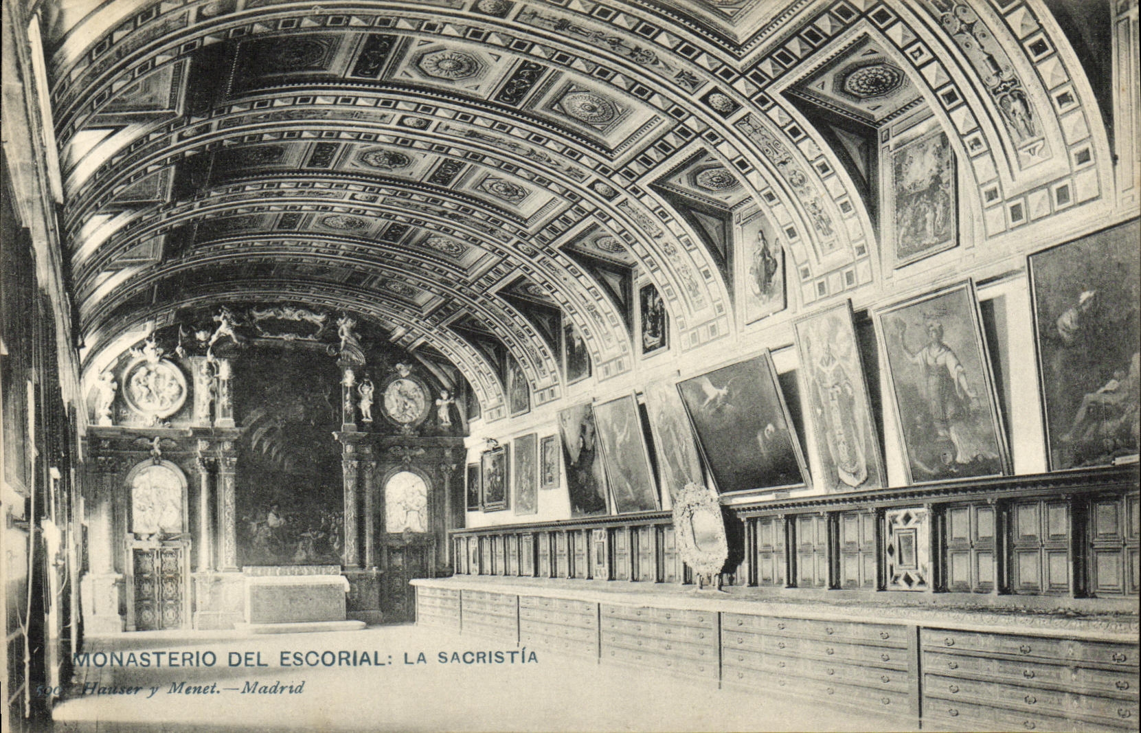 Monasterio del Escorial: La Sacristía — Hausser y Menet, Madrid