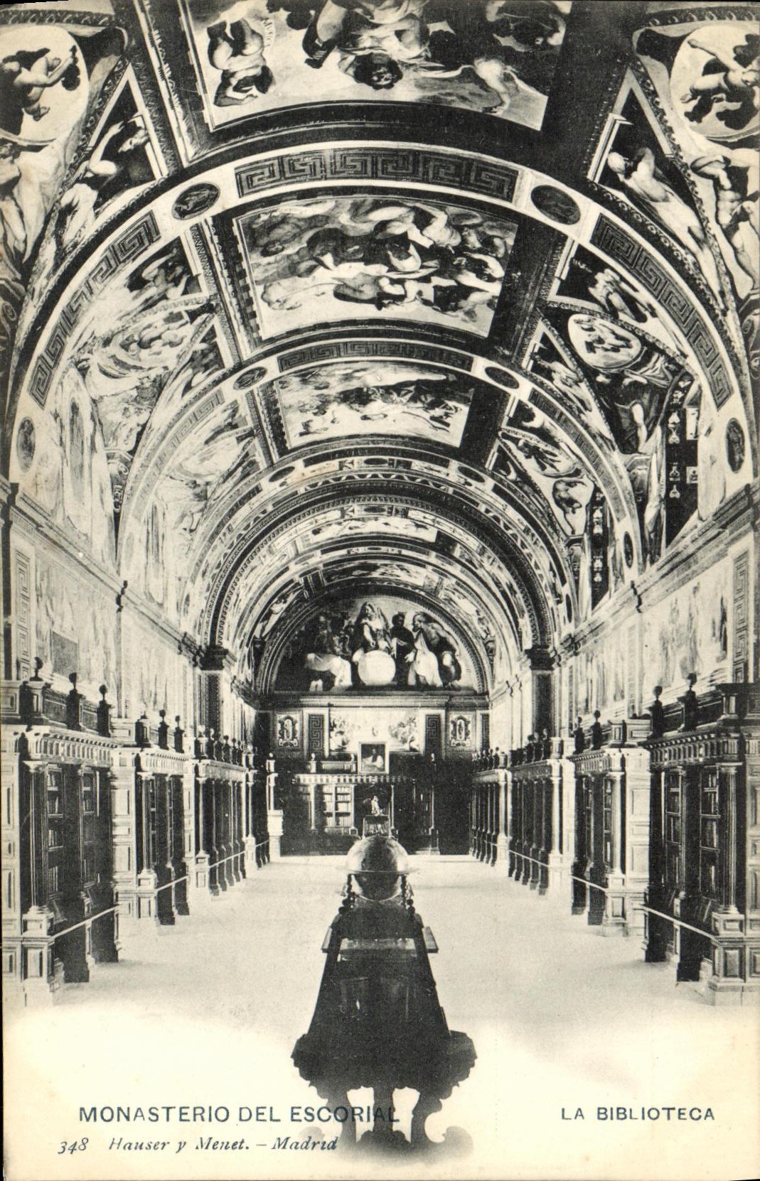 Monasterio del Escorial — La Biblioteca — Hauser y Menet, n° 348