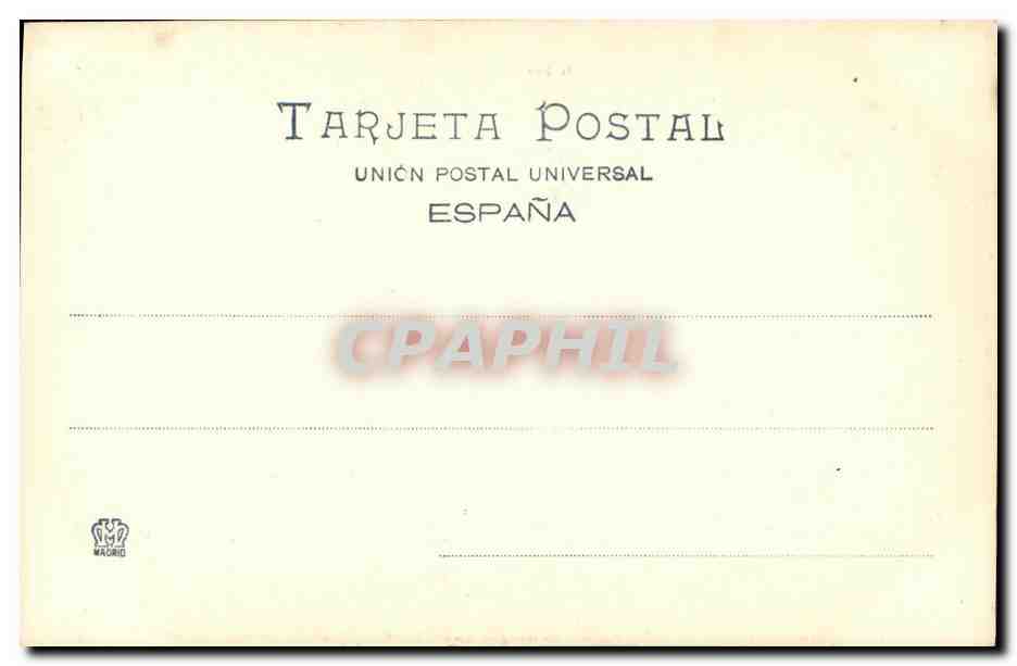 CPA Monasterio del Escorial Habitacion de Felipe ll — Rückseite