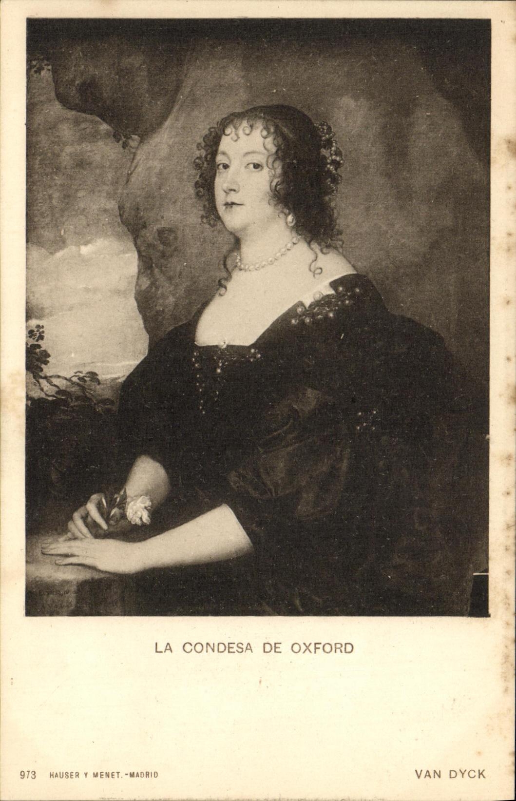 CPA La Condesa de Oxford Van Dyck