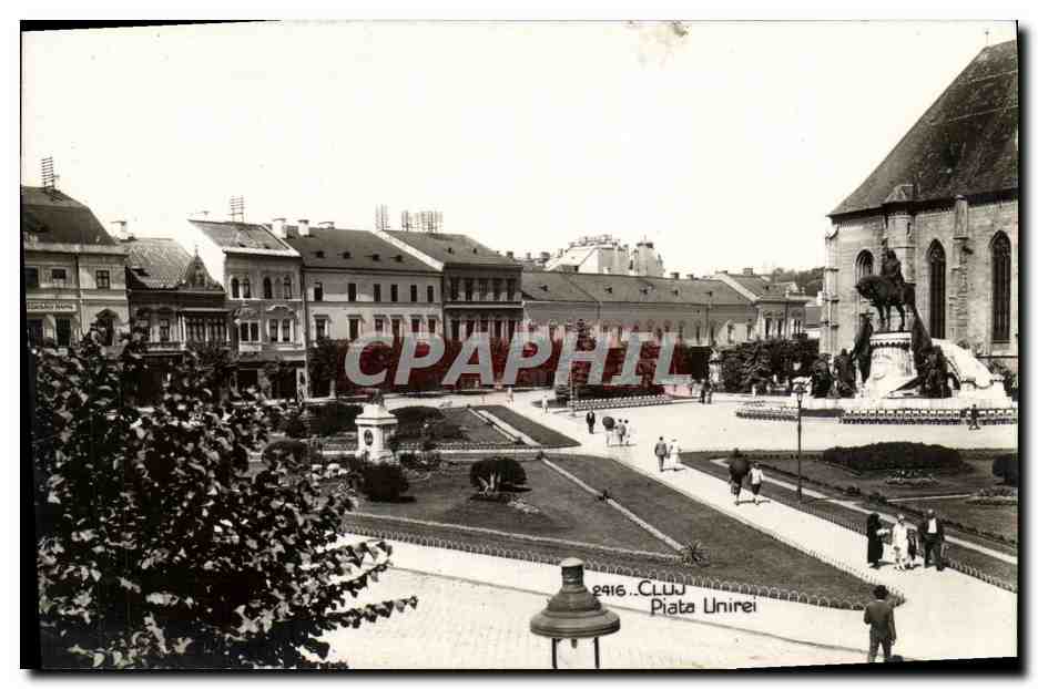 CPA Cluj Piata Unirei Roumanie