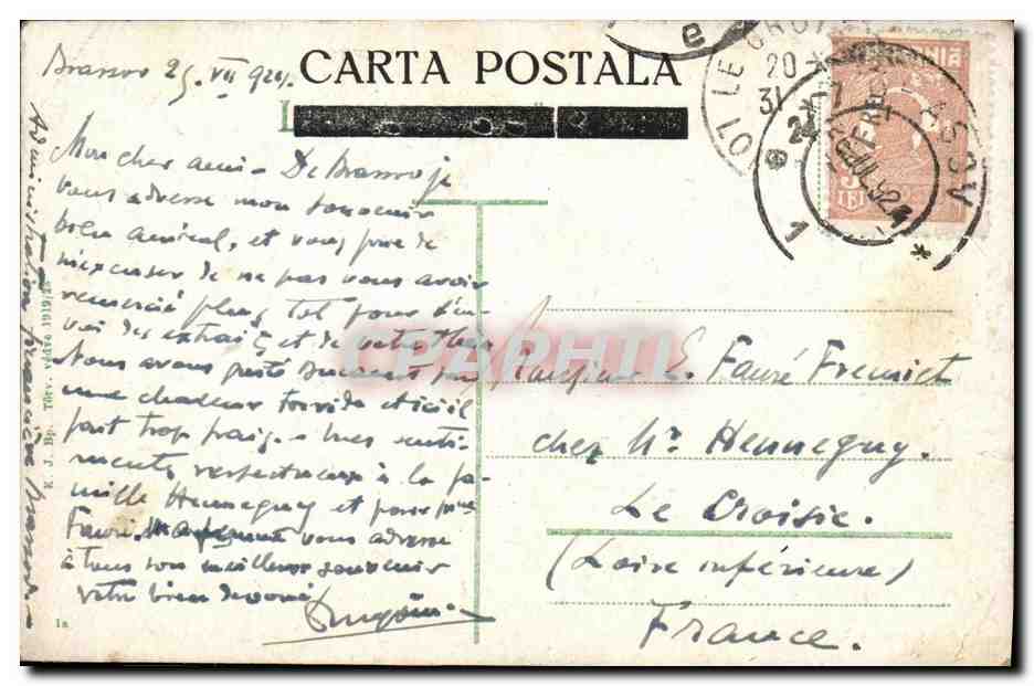 CPA Bra?ov Vedere Brasso Kronstadt Latkep reszlet Ansicht Roumanie — Rückseite