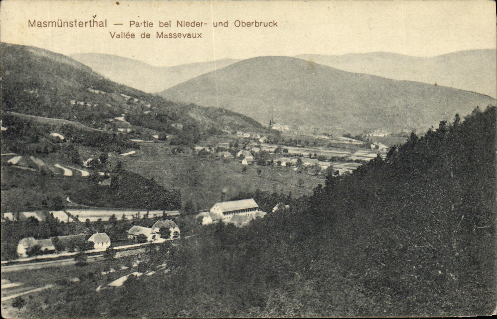 Masmünsterthal — Partie bei Nieder- und Oberbruck — Vallée de Massevaux