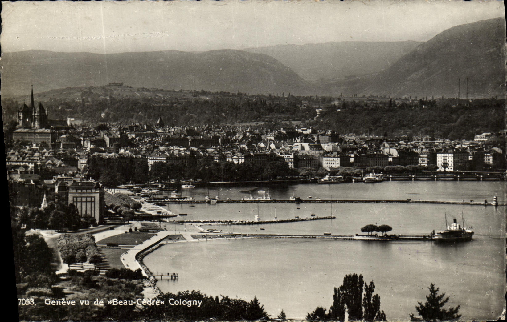 Genève vu de «Beau-Cèdre» — Cologny — Édition Jaeger