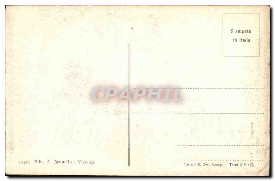 CPA Vicenza Palazzo Potto Barbaran — Rückseite