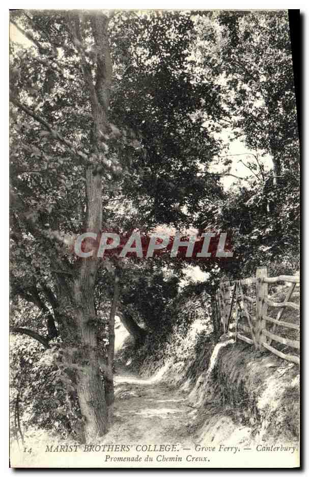 Promenade du Chemin Creux — Marist Brothers' College — Grove Ferry, Canterbury