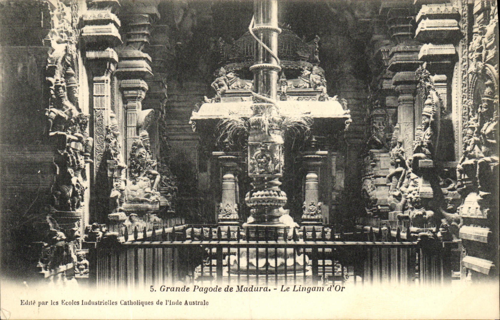CPA Grande Pagode de Madura Le Lingam d Or