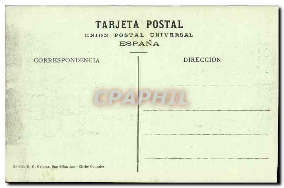 CPA San Sebastian del Buen Pastor — Verso