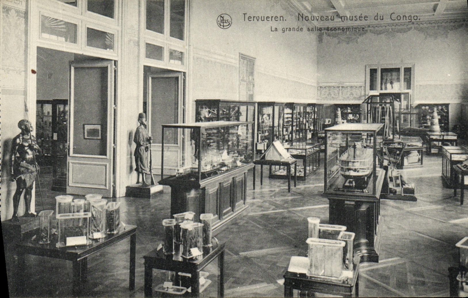 Tervueren. Nouveau musée du Congo — La grande salle économique — Édition Michiels-Leblecq, Tervueren