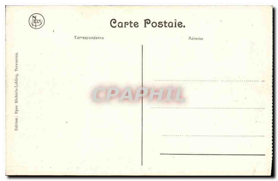 Tervueren, Nouveau musée du Congo — Galerie latérale, Groupe des gorilles — Édition Michiels-Lobillo, Tervueren — Rückseite