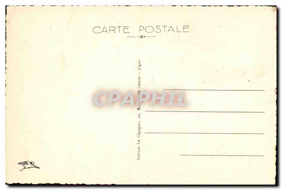 CPA Alger Vue Generale Prise du Port Bateaux — Rückseite