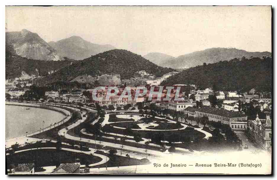 CPA Rio de Janeiro Avenue Beira Mar Botafogo