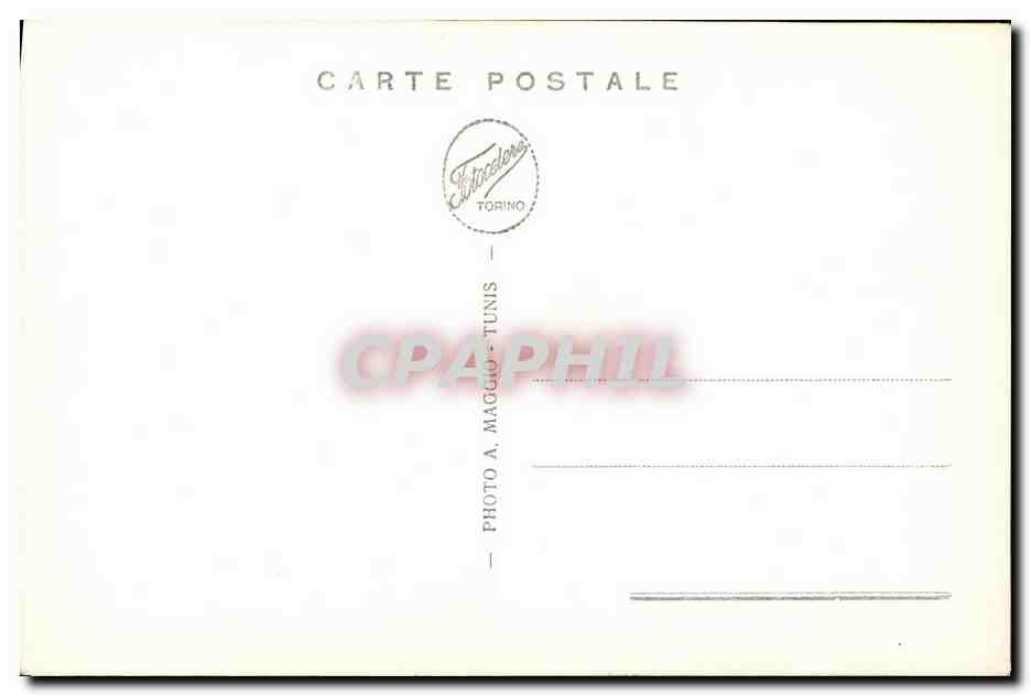 CPA Tunis Rue Rourbet El Bey  — Rückseite