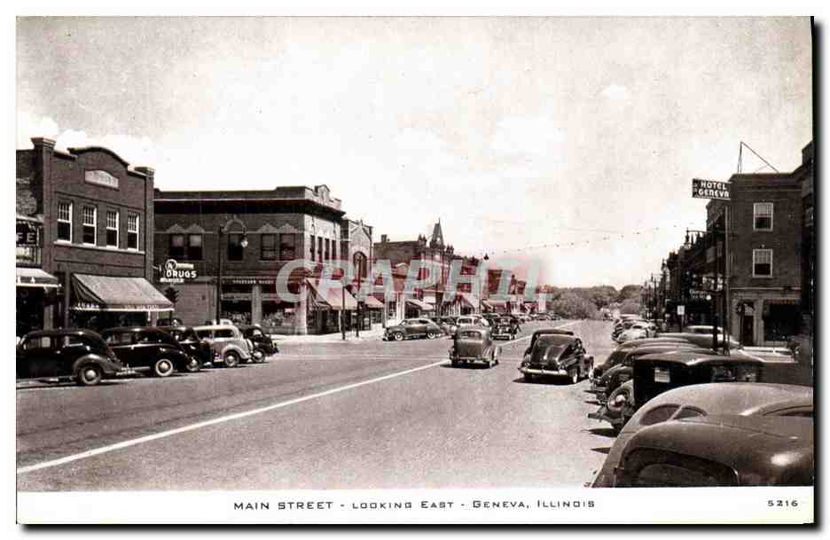 CPA Main Street Looking East Geneva Illnois