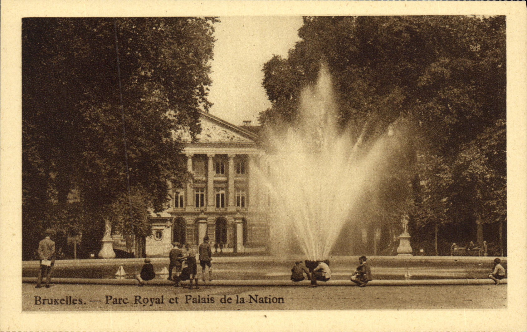 CPA Bruxelles Parc Royal et palais de la Nation