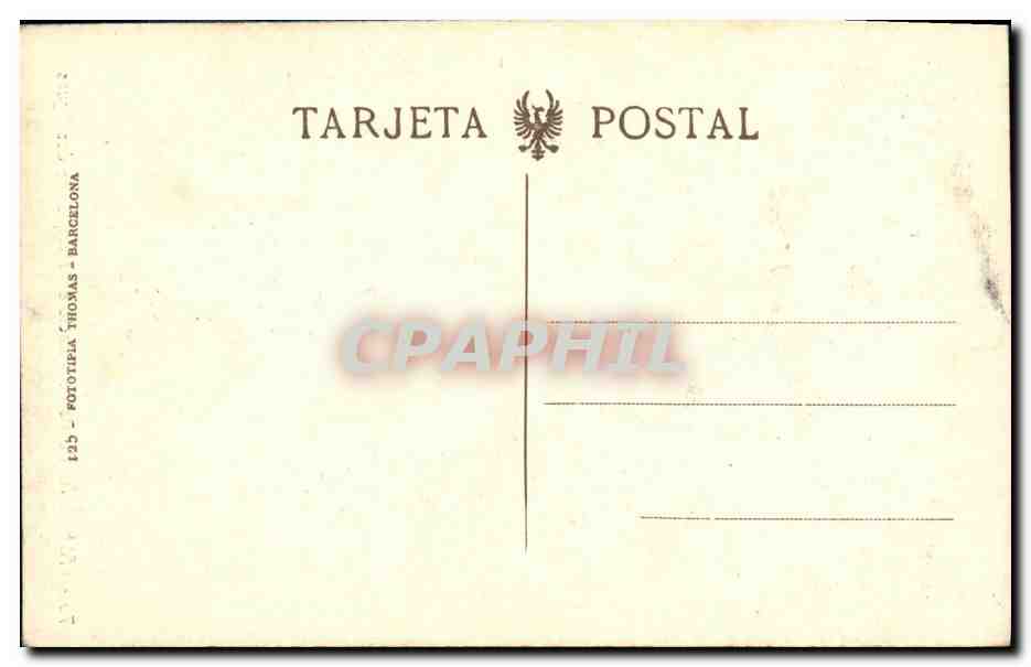 CPA Valencia Puerta del Palacio del Marques de dos Aguas — Back
