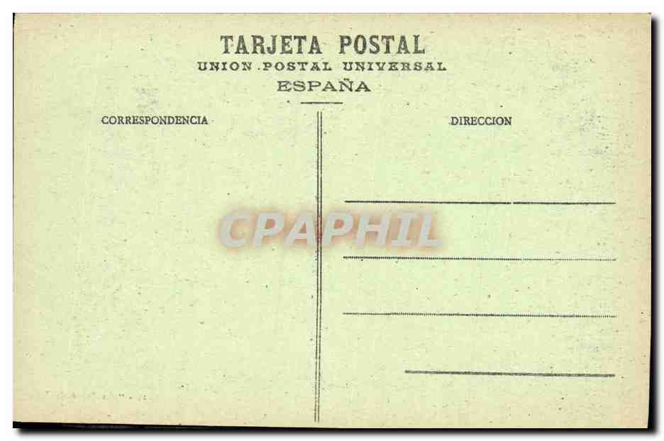 CPA Fuenterrabia La iglesia y el castillo de Carlos V — Rückseite