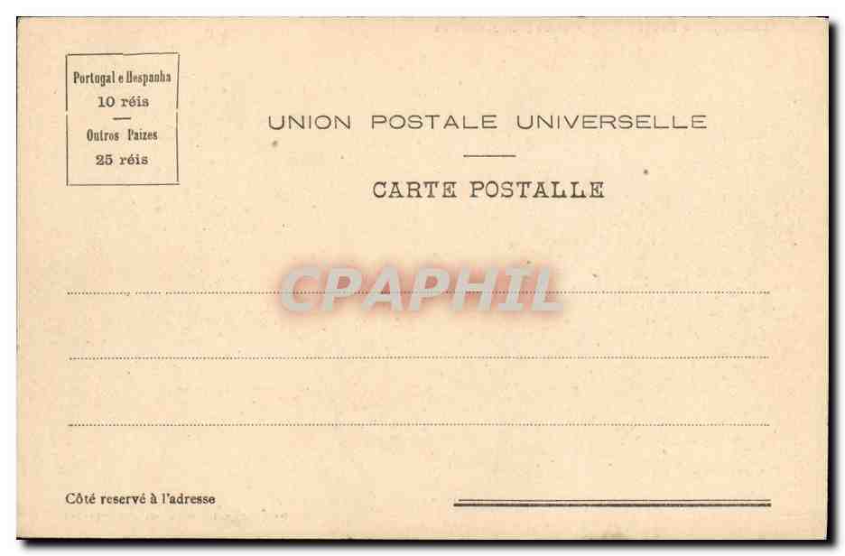 CPA Entrada Para Parque Da Pena Cintra Portugal — Rückseite