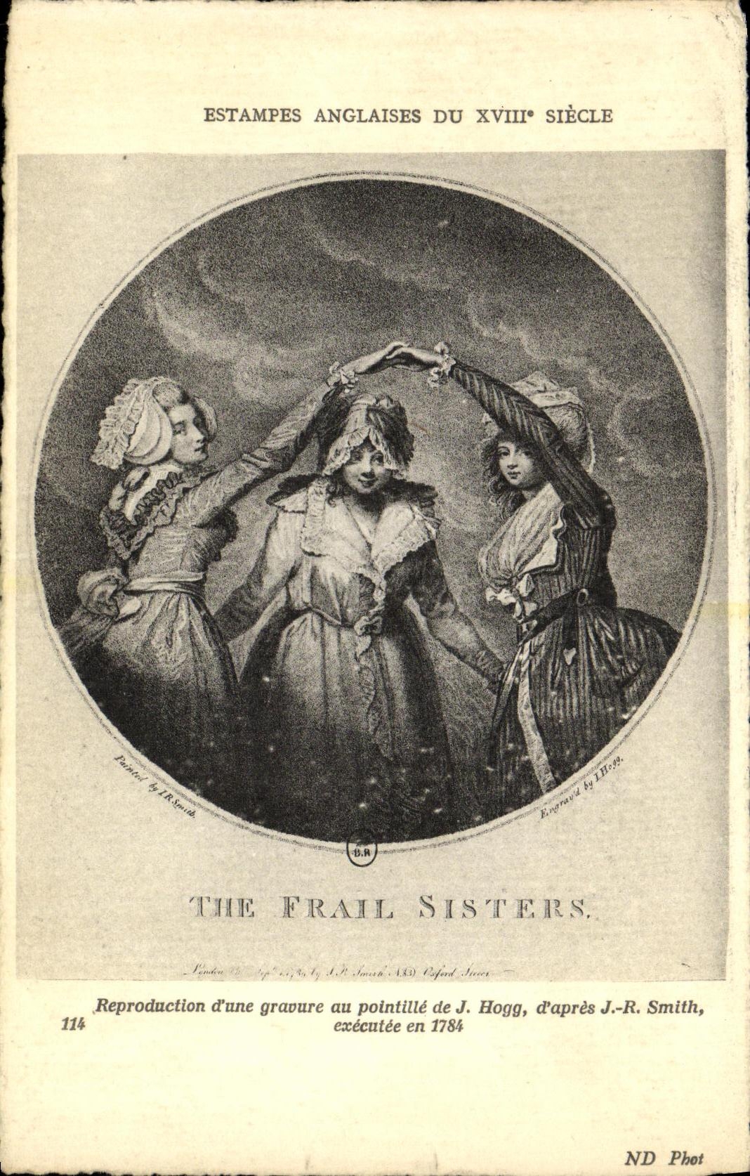 CPA Estampes Anglaises Du 18eme Hogg Smith The Frail sisters