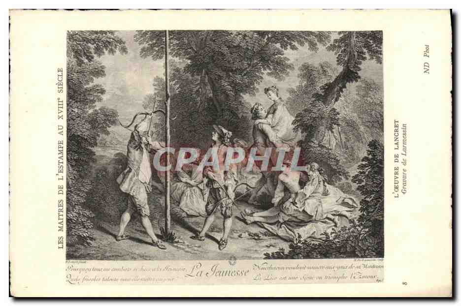 CPA Les Maitres De L Estampe Au 18eme Lancrey Larmessin La jeunesse