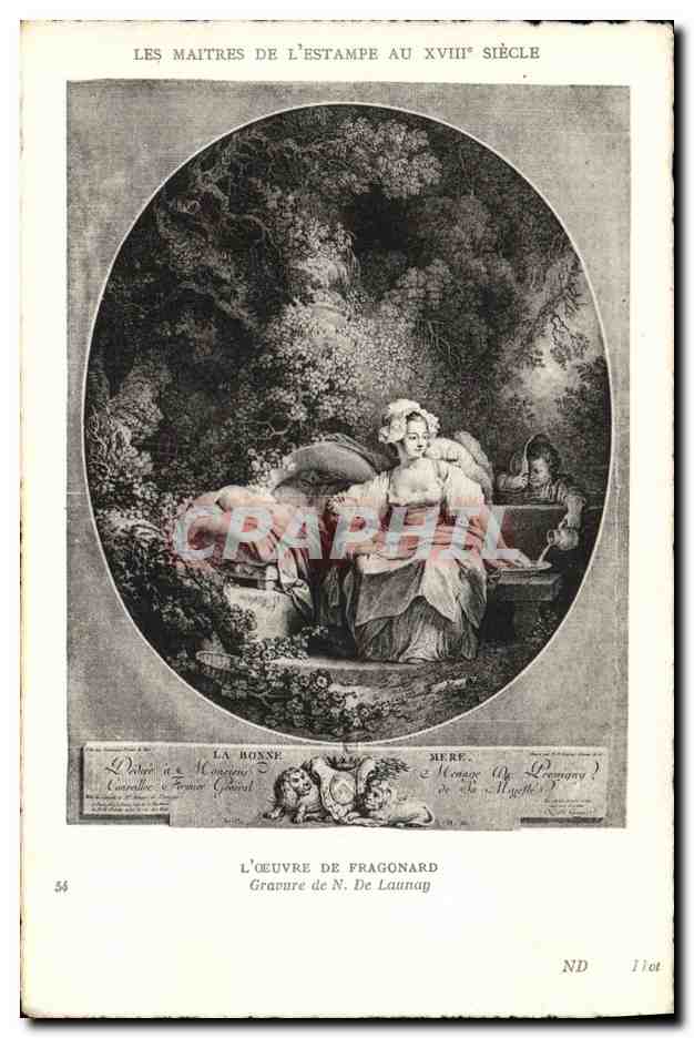 CPA Les Maitres De L Estampe Au 18eme Fragonard LaunayLa bonne mere