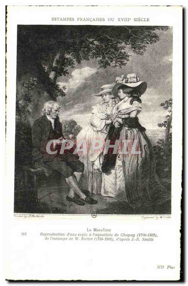 CPA L Estampes Francaises Du 18eme Siecle Le moraliste Chapuy Nutter Smith