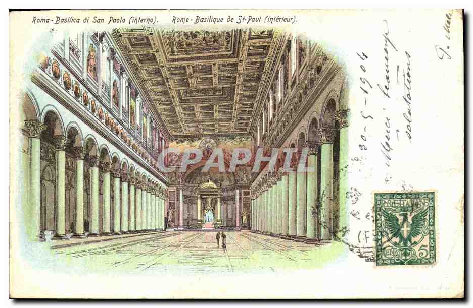 CPA Roma Basillica di San Paolo 