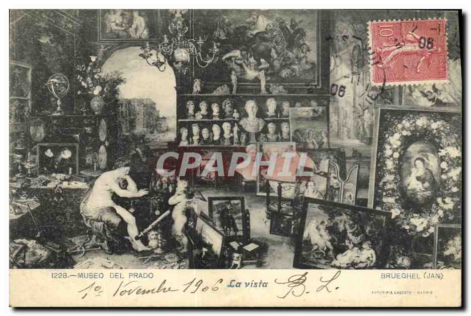 CPA Museo Del Prado La Vista Brueghel Madrid