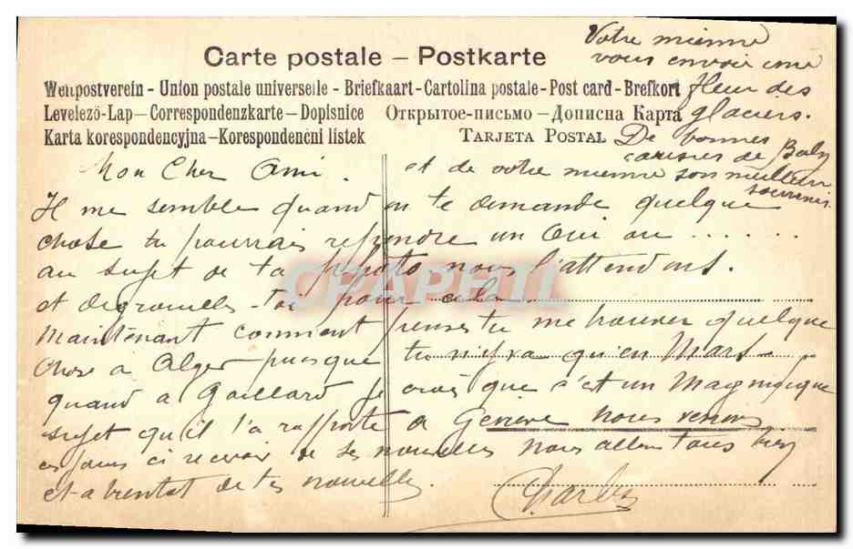CPA Hayes Vaches — Verso