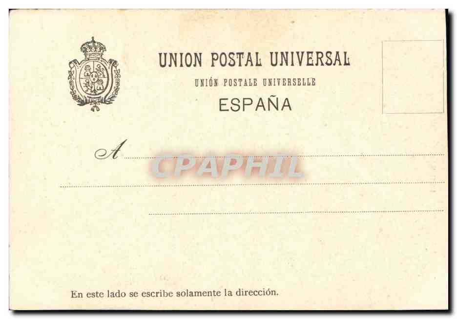CPA Pamplona Interiores de la Catedral  — Rückseite