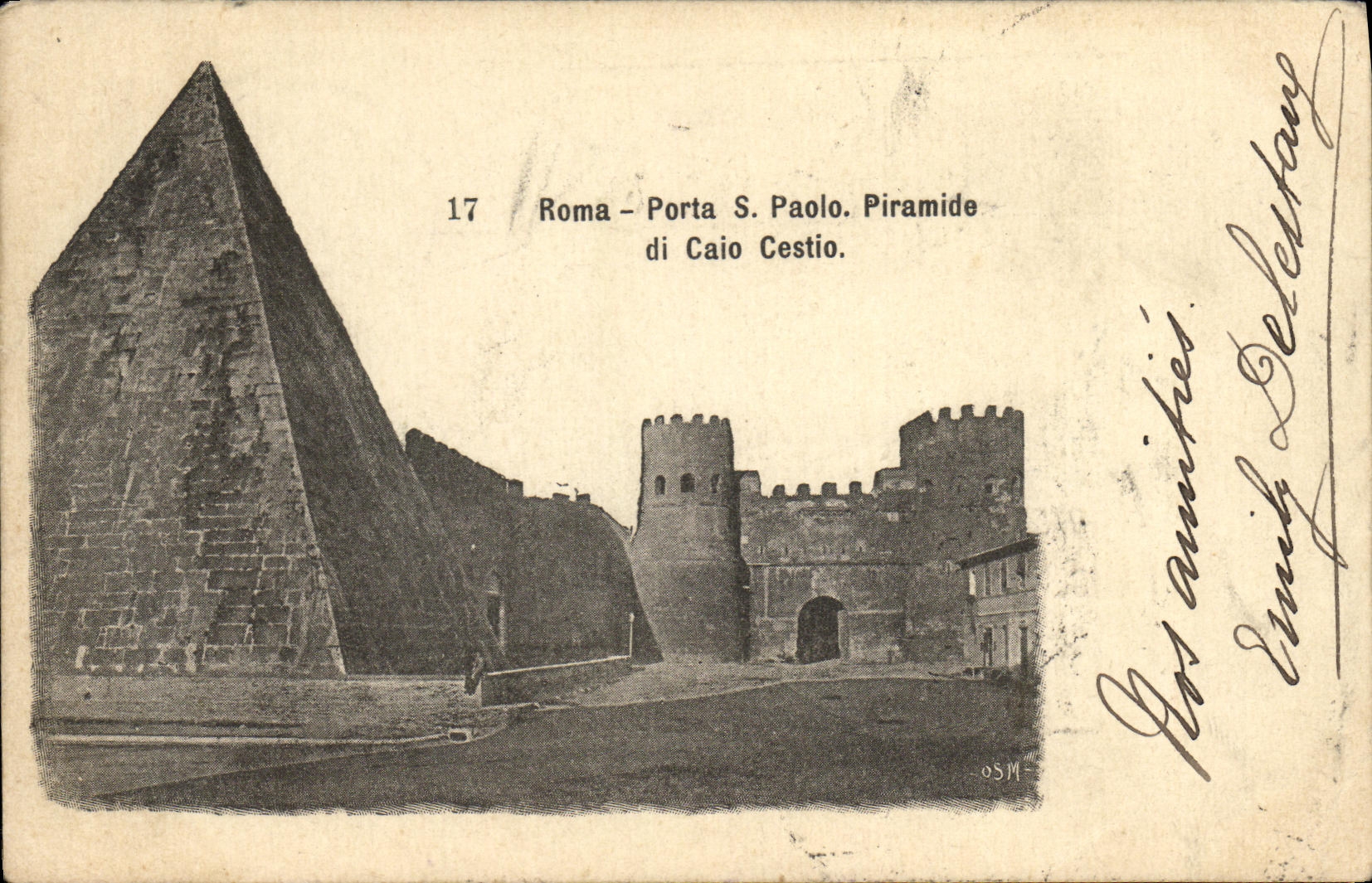 CPA Roma Porta S Paolo Primadie di Caio Cestio