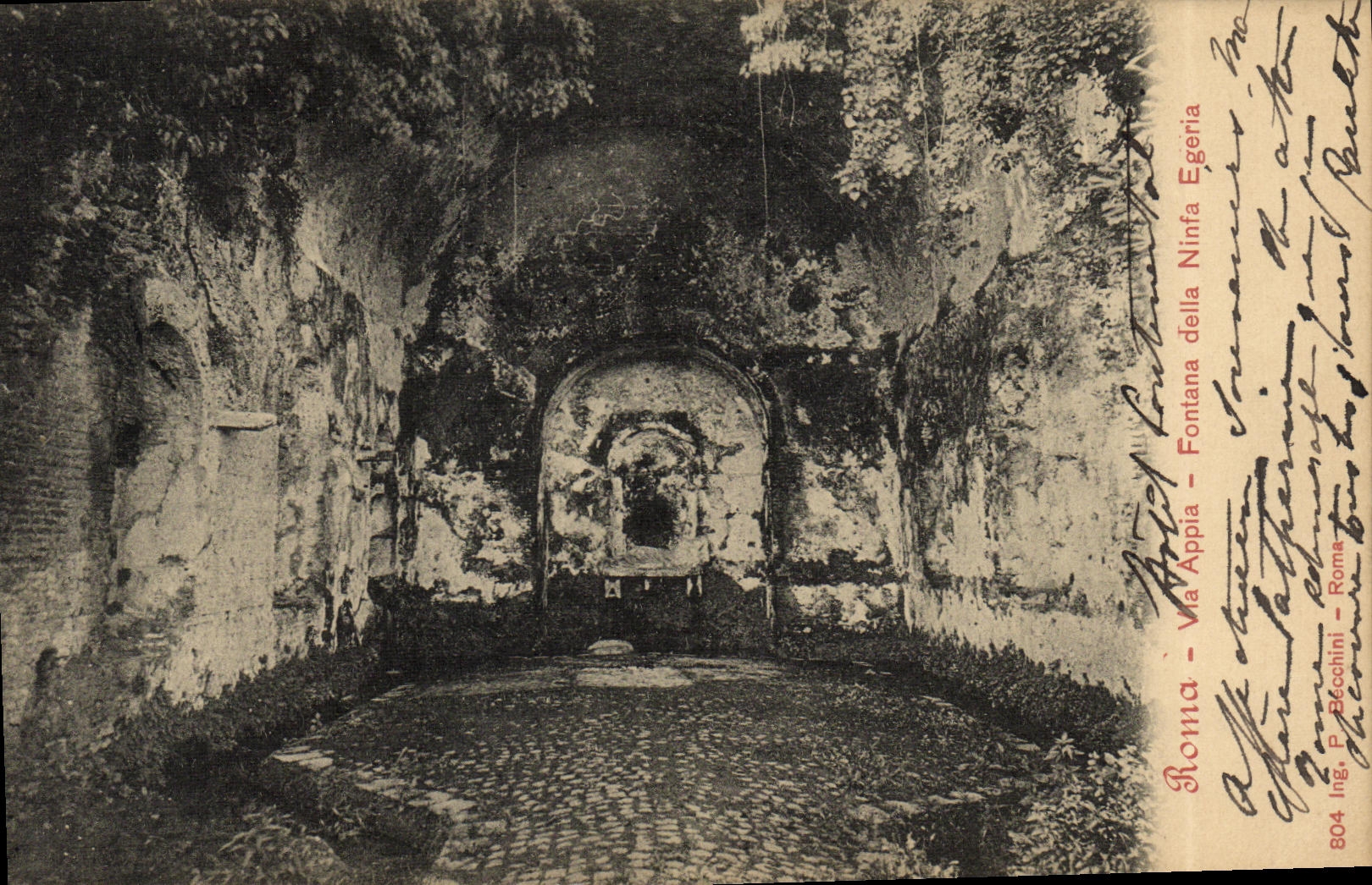 CPA Roma Via Appia Fontana della Ninfa Egeria
