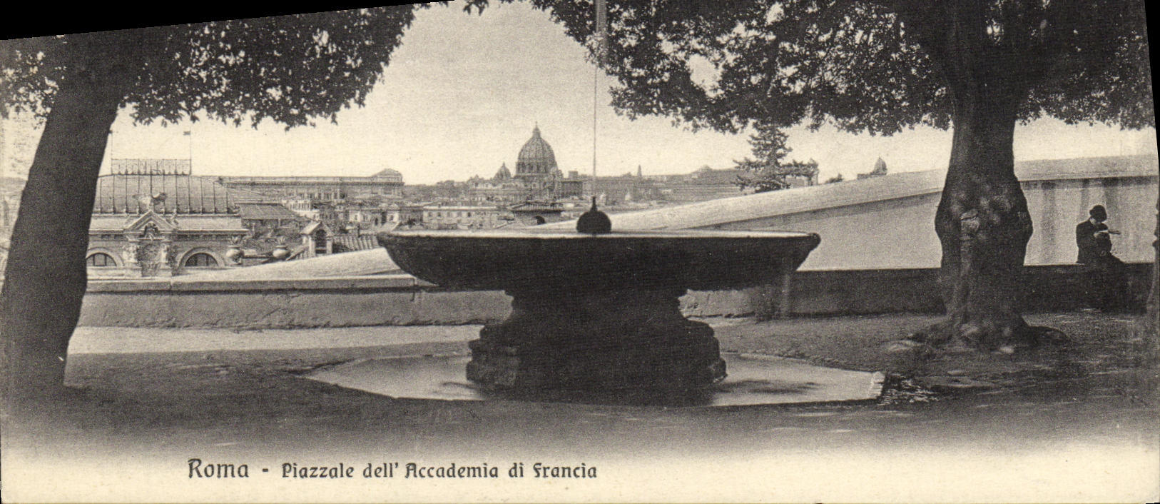 CPA Roma Piazzale dell Accdemia di francia