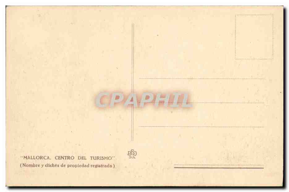 CPA Mallorca Serie Vll Palma Claustro de San Francisco — Rückseite