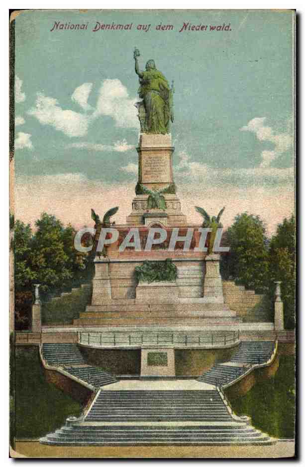 CPA Nationai Denkmal Aul Auf dem Nieden Wald