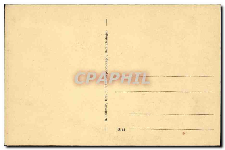 CPA Bad kissingen Bismarcks Empfangszimmer  — Verso