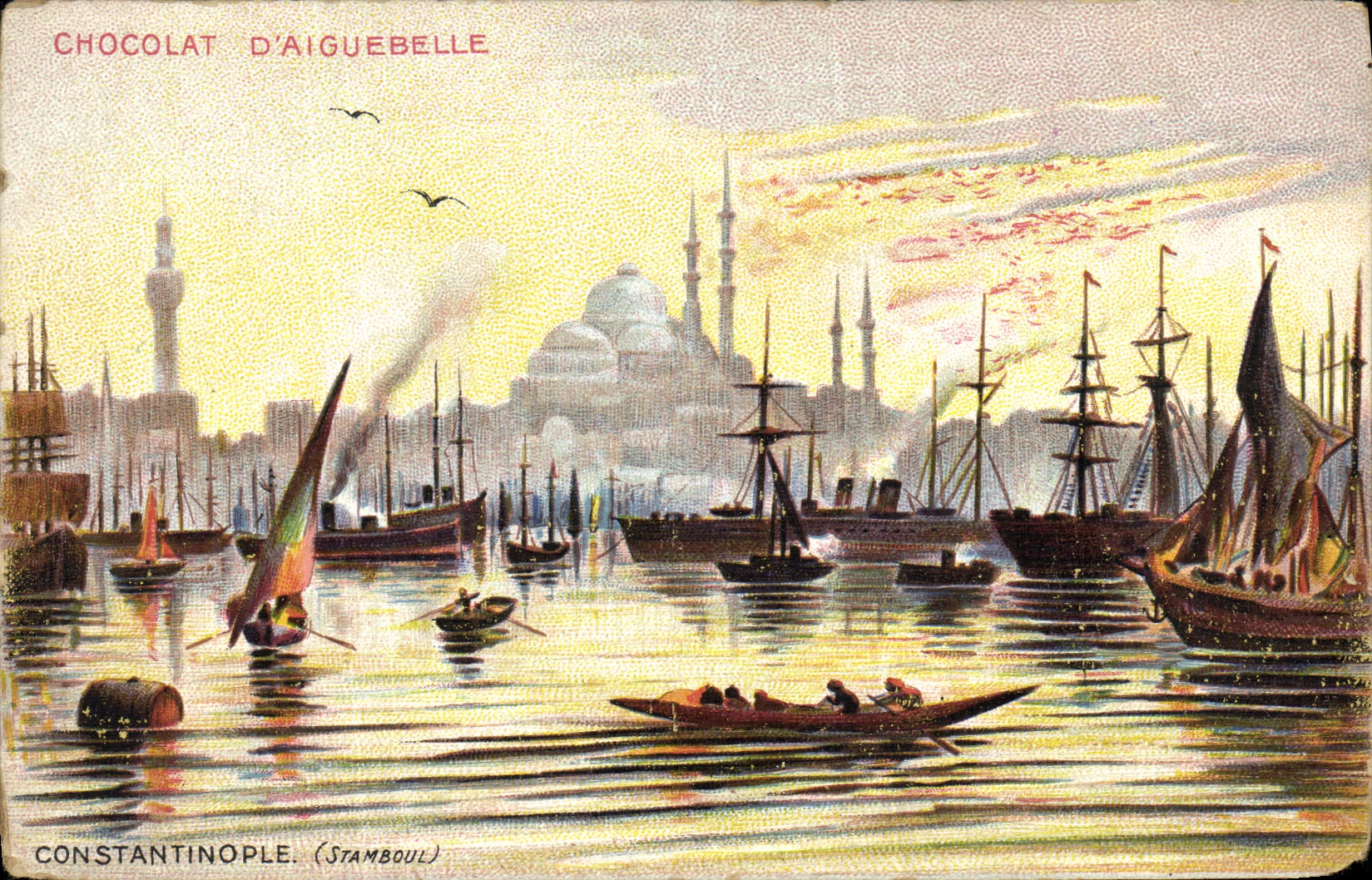 CPA Chocolat d Aiguebelle Constantinople Turquie
