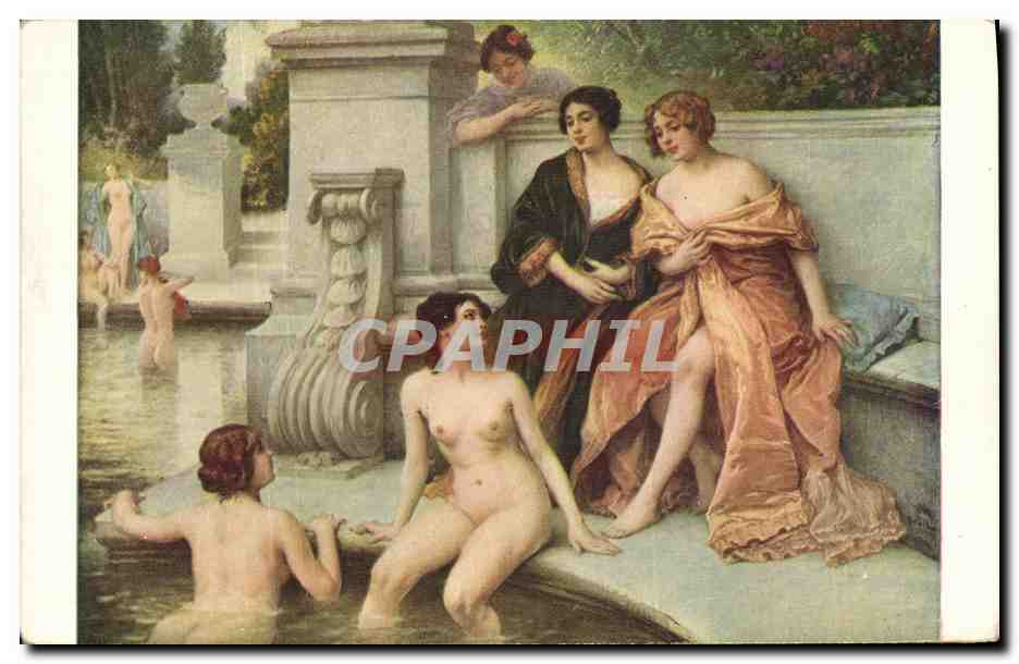 CPA J Scalbert Le bain
