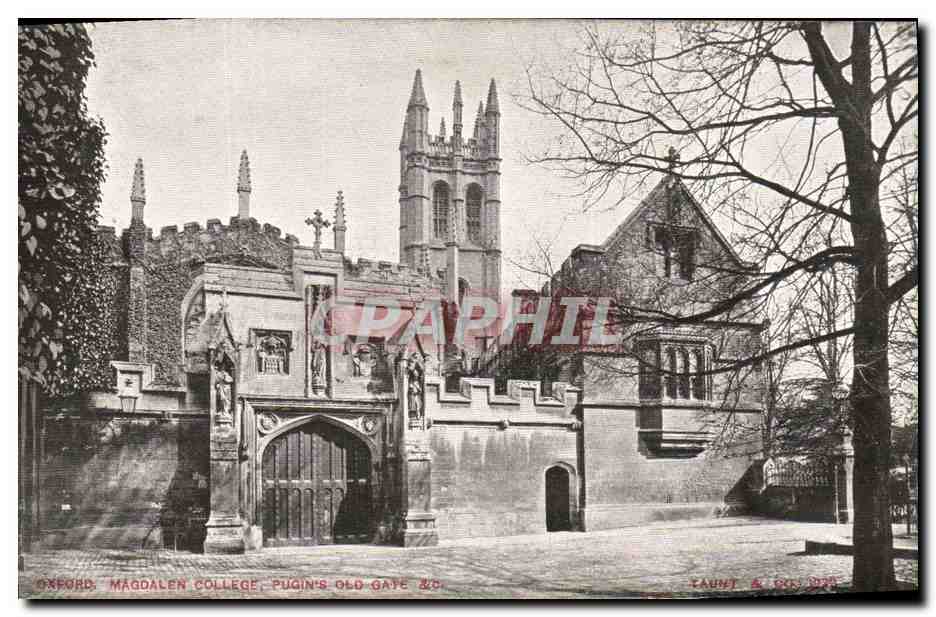 CPA Oxford Magdalen College Pugin s Old Gate