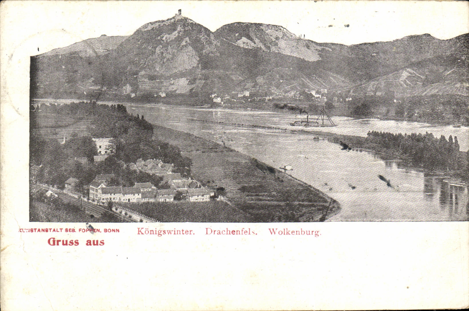 CPA Königswinter Drachenfels Wolkenburg 